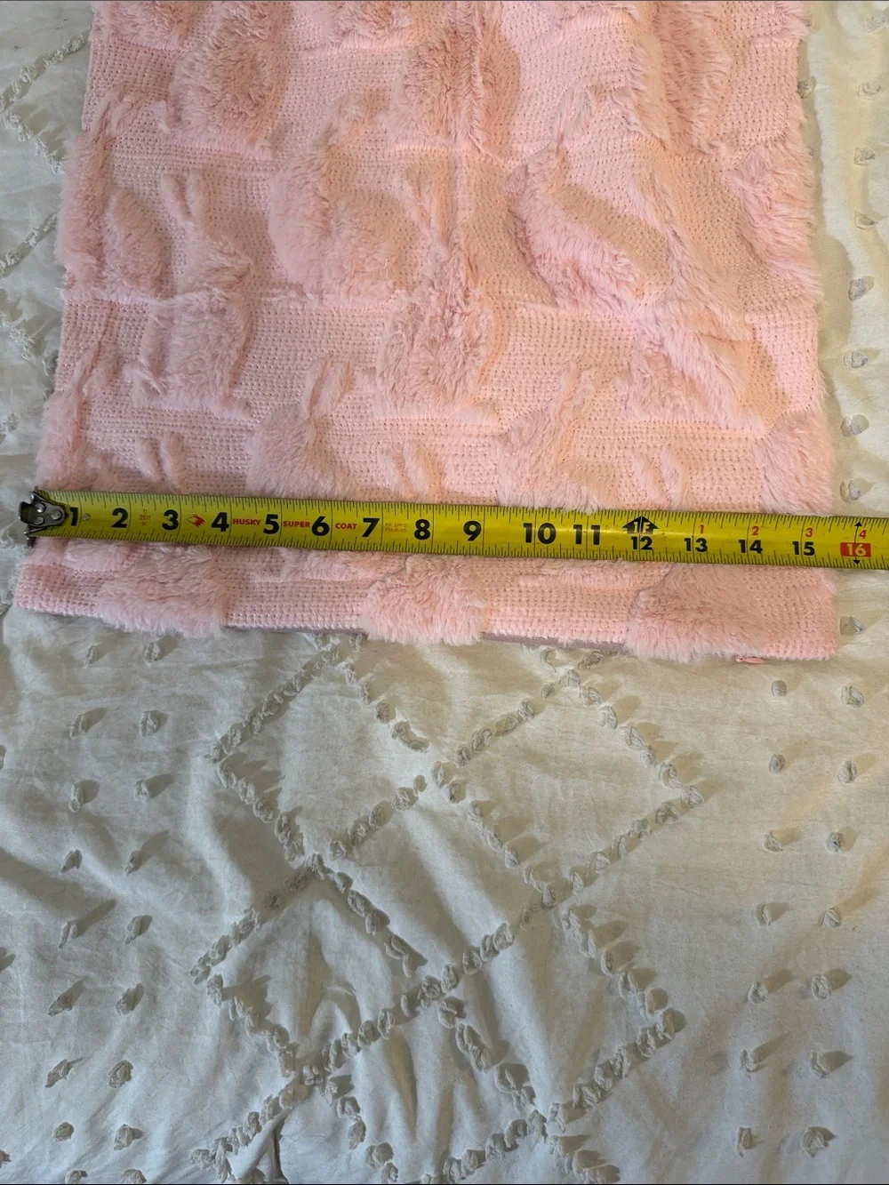 Pink Textured Bunny Pillow Covers - Set of 2 nwot